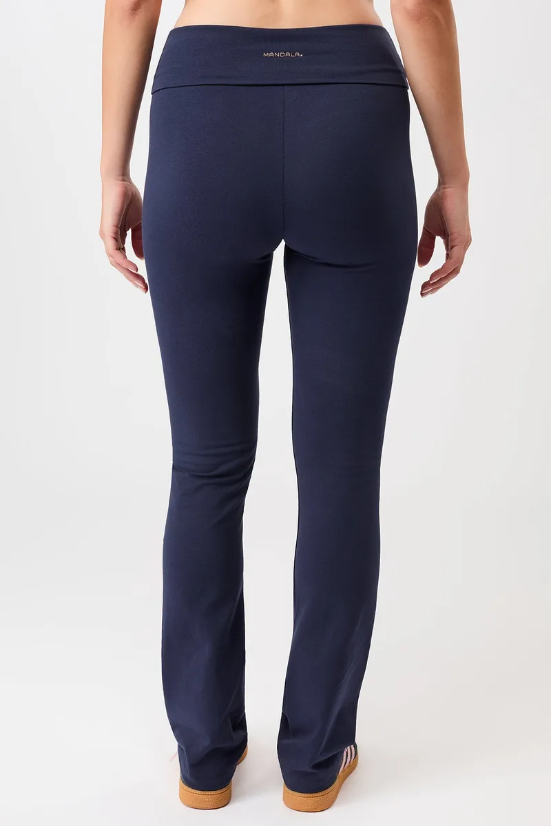 mandala MANDALA Damen vegan Hose Classic Rolldown Nacht Himmelblau, Extra dunkelblau, – Produktbild 2 von 2