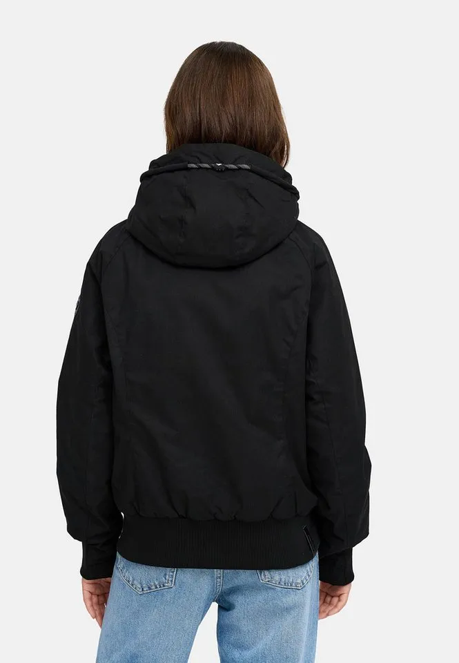 ragwear ragwear Outdoorjacke Lumie YOUMODO Gefütterte Übergangsjacke mit Kapuze, Schwarz, – Produktbild 3 von 5