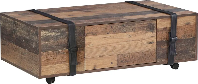FORTE Couchtisch Couchtisch Fobya, auf Rollen, Breite ca. 110 cm, Braun, – Produktbild 3 von 5