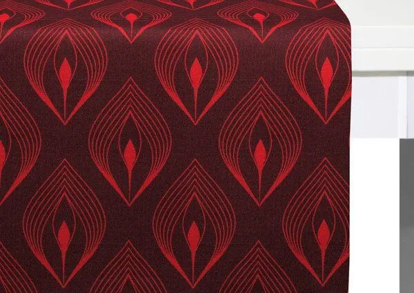 Nature by Adam Nature by Adam Tischläufer aus 100% Bio-Baumwolle - Made in Germany - Feathers, Rot, – Produktbild 4 von 4