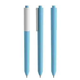 prodir Pigra P03 Soft Touch Push Kugelschreiber, Light Blue-White, Weiß / hellblau, – Produktbild 1 von 1