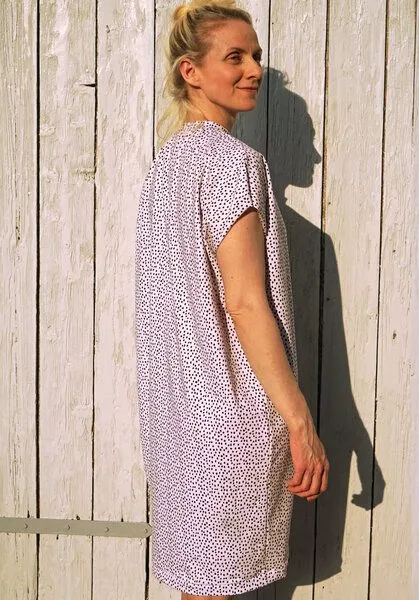 Lena Schokolade Lena Schokolade Kleid light dots aus Bio-Baumwolle, Offwhite (weiss), – Produktbild 3 von 4