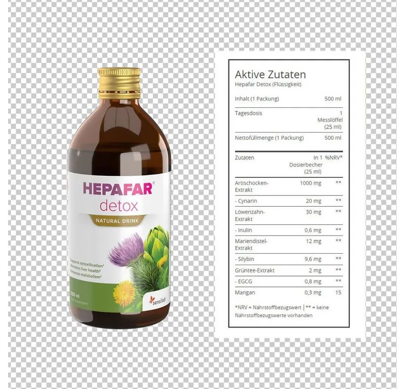 Hepafar Drink Drink, 500 ml – Produktbild 4 von 4