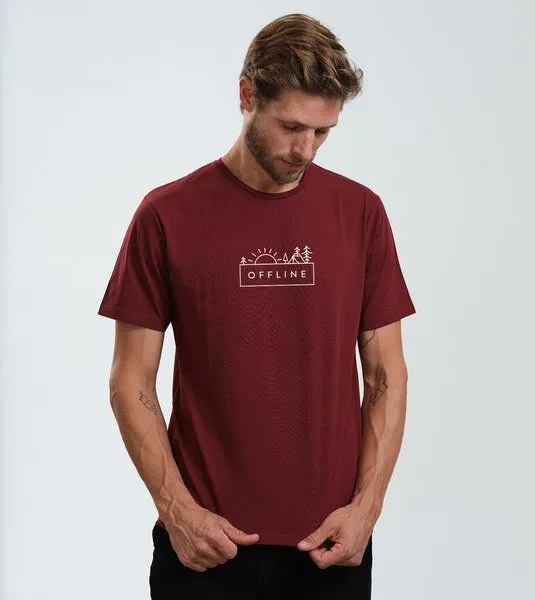 Gary Mash GARY MASH Shirt Offline aus Biobaumwolle, Burgund, – Produktbild 4 von 4
