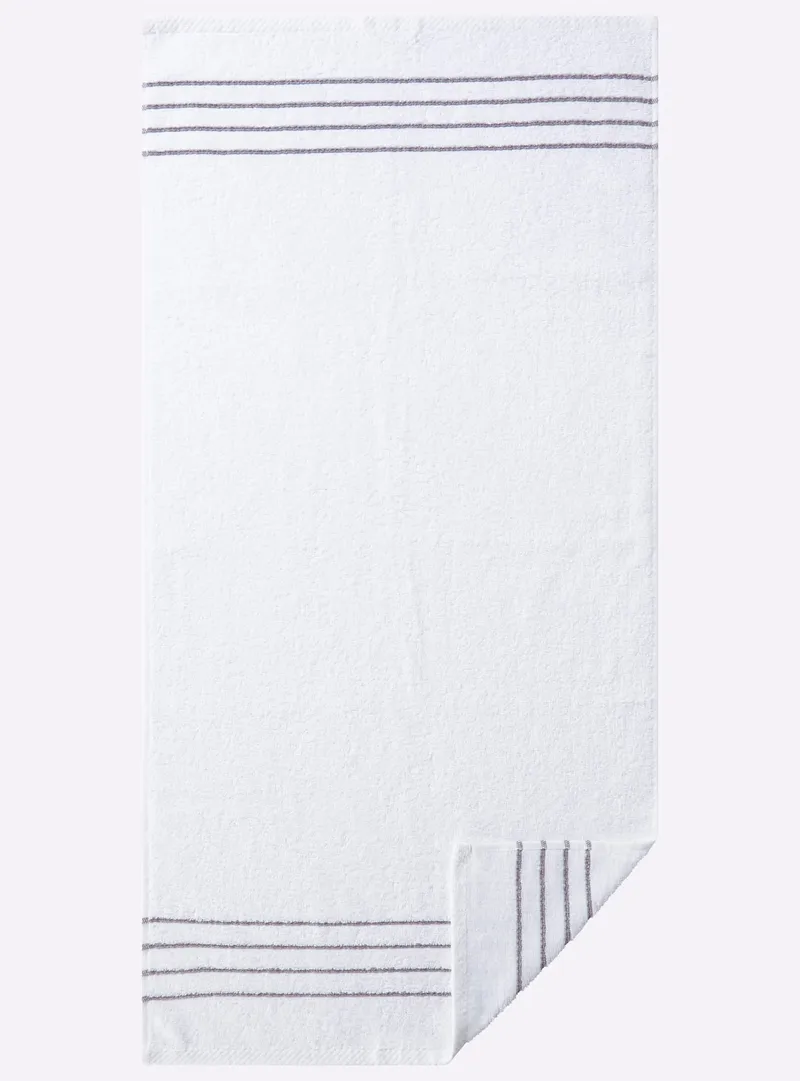 wäschepur Handtuch weiß, Weiß, – Produktbild 2 von 3