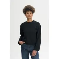 MELA MELA Damen vegan Strickpullover Mit Gerolltem Saum Geetha Schwarz – Produktbild 1 von 1