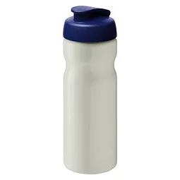 Unbranded H2O Active® Eco Base 650 ml Sportflasche mit Klappdeckel, elfenbein/ blau, Weiß / blau, – Produktbild 1 von 1