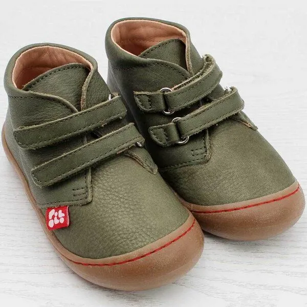 Pololo Pololo Lauflernschuh "Nino" aus pflanzlich gegerbtem Leder, Grün, – Produktbild 2 von 4
