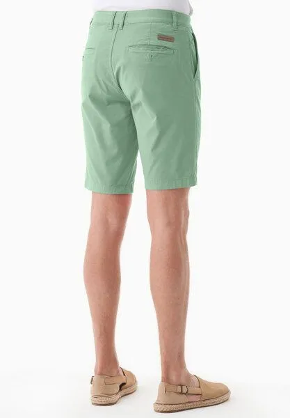 ORGANICATION ORGANICATION Slim-Fit Chino-Shorts aus Bio-Baumwolle, Matcha green, – Produktbild 4 von 4