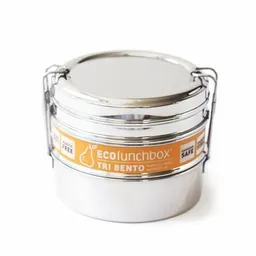 ECOlunchbox ECOlunchbox Tri Bento, 3-teilige Runddose aus Edelstahl – Produktbild 1 von 1