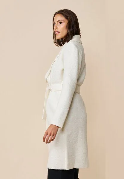 LANA Organic LANA Organic Longjacke aus Wollfilz, Modell Dunja, Natur, – Produktbild 3 von 4