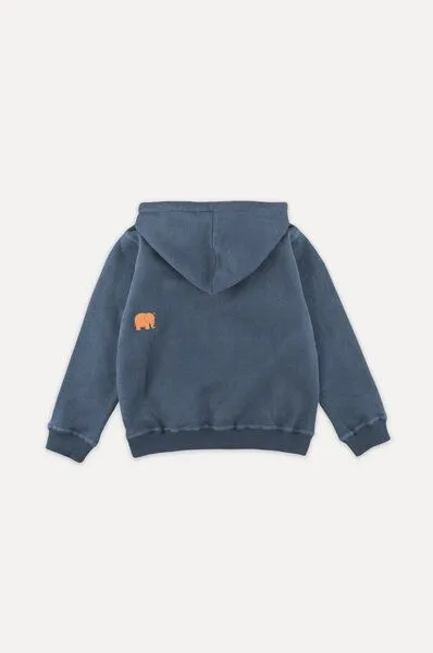 Trendsplant Kid's Organic Classic Hoodie Trendsplant Blue, Blau, – Produktbild 3 von 3