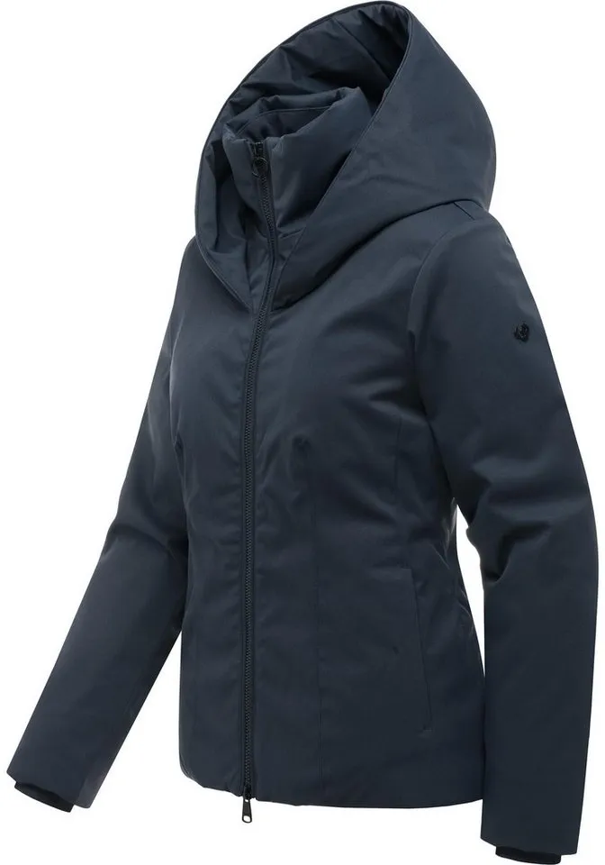 ragwear ragwear Funktionsjacke Annona Y Warme Damen Winterjacke mit weit nach vorn gezogener Kapuze, Blau, – Produktbild 3 von 4