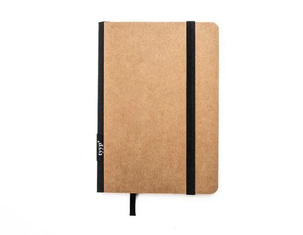 tyyp tyyp Notizbuch A6 – 100% Recyclingpapier – handmade – Klassik CRAFT Natur – Produktbild 4 von 4