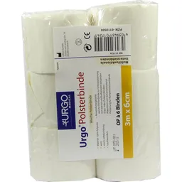 Urgo URGO POLSTERBINDE 6 cmx3 m 6 St Binden – Produktbild 1 von 1