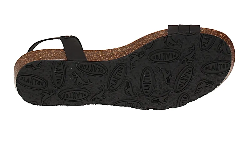 Plakton Plakton Damen Riemchensandaletten, Schwarz, – Produktbild 4 von 6