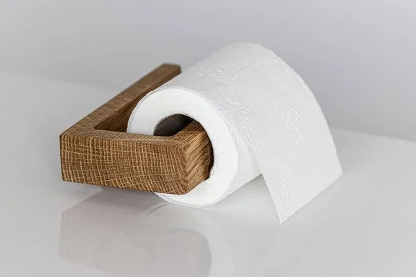 kleiderleiter_de kleiderleiter_de Toilettenpapierhalter MAX aus massiver Eiche – Produktbild 3 von 5