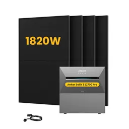 Anker Anker SOLIX Solarbank 3 E2700 Pro, mit 4 x 455 Bifaziale Solarmodule, by Powerness - 5.4kWh / ohne Zubehör / Selbstabholung – Produktbild 1 von 1