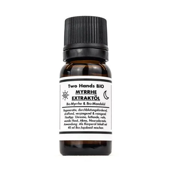 Two Hands BIO Two Hands BIO Myrrheextraktöl mit Bio-Myrrhe & Bio-Mandelöl - 5 % Extrakt - Bio Vegan – Produktbild 1 von 1