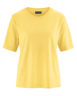 HempAge Hempage Damen vegan T-Shirt Kombination In Gelb – Produktbild 1 von 1