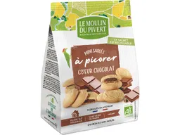 Le Moulin du Pivert LE MOULIN DU PIVERT Bio-Mini-Kekse mit Schokoladenfüllung, 170 g – Produktbild 1 von 1