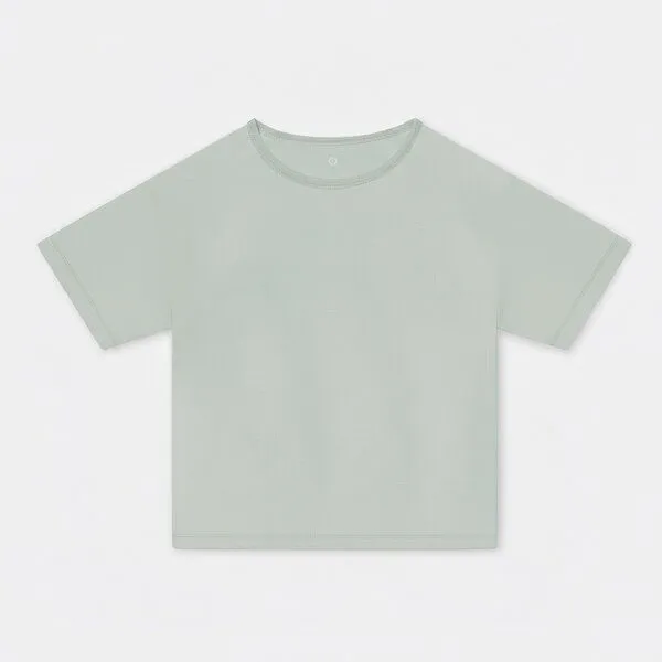 Orbasics Orbasics Kids Boxy Tee, Aqua grey, – Produktbild 1 von 2