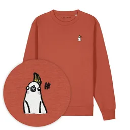LIGARTI Bestickter Pullover – Heidi der Nymphensittich – LIGARTI Tiermanufaktur – Produktbild 1 von 1