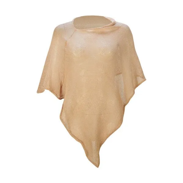 Sundara Sundara Poncho BELLE aus 100% Bio-Baumwolle, Sand, – Produktbild 3 von 3
