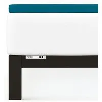 Schlafgut Schlafgut Topper Spannbettlaken Pure - 95% Biobaumwolle, 5% Elasthan - Matratzenhöhe bis 10cm, Petrol deep, – Produktbild 1 von 1