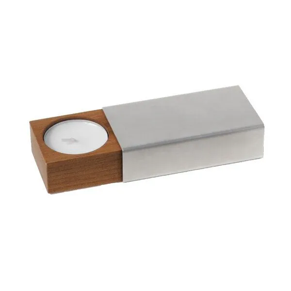 Side by Side Side by Side Kerzenhalter Two of us, Silber, – Produktbild 4 von 4