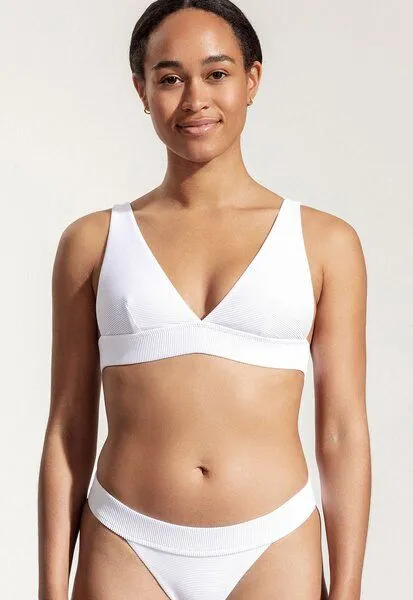 Oy Oy Bikini Oberteil „Ora“ gerippt, Weiss, – Produktbild 1 von 4