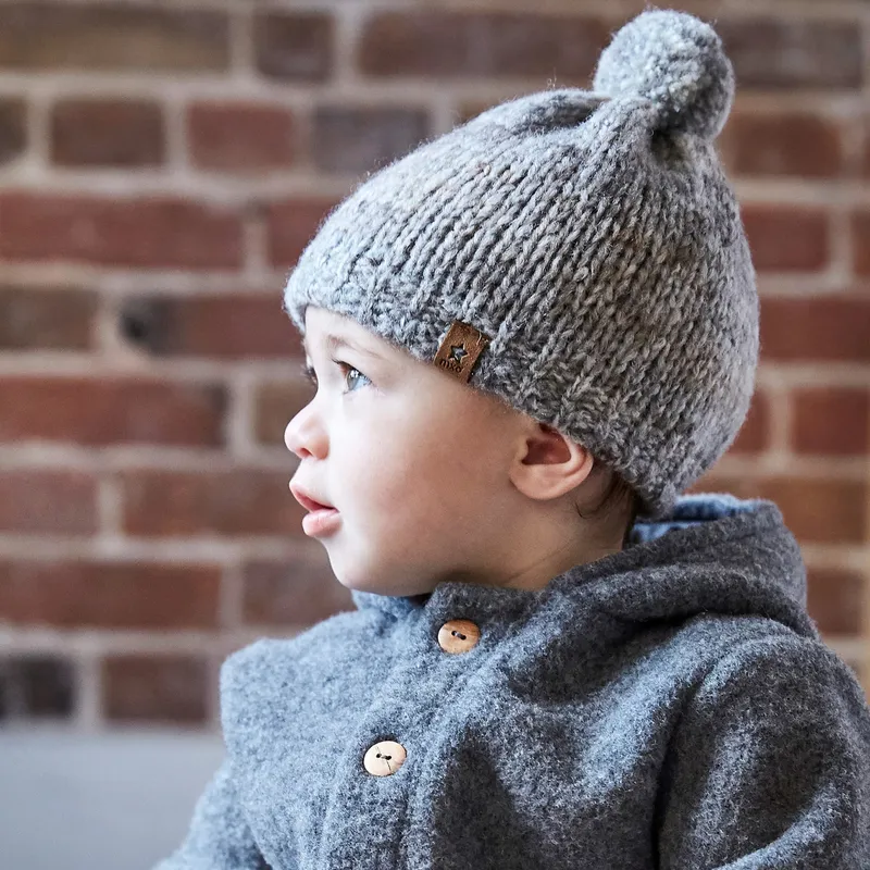 Maximo Maximo Winter-Strickmütze mit Bommel, Beige | mehrfarbig, – Produktbild 1 von 1