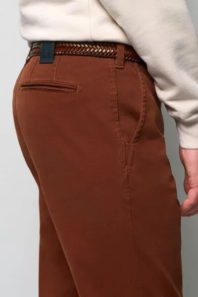 M 5 BY MEYER M 5 BY MEYER MIKROSTRUKTUR SUPER-STRETCH CHINO, Rot (kupfer), – Produktbild 4 von 4