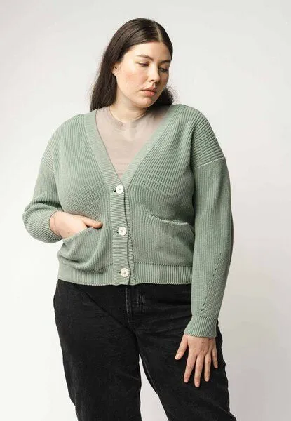 MELA Strick Cardigan ARTHA | von MELA | Fairtrade & GOTS zertifiziert, Mint, – Produktbild 1 von 4