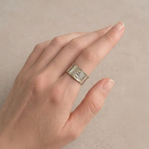 ELEKTROPULLI Elektropulli Open Structure Ring, Silber, – Produktbild 3 von 4