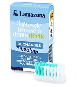 Lamazuna Lamazuna Zahnbürsten-Wechselköpfe, Set 3 Stk. – Produktbild 1 von 1