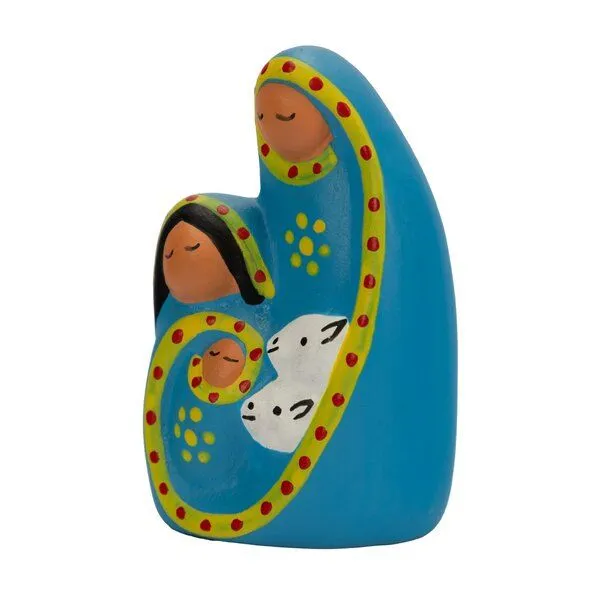 El Puente El Puente Heilige Familie | Fair Trade & Handmade aus Peru, Mehrfarbig, – Produktbild 2 von 3