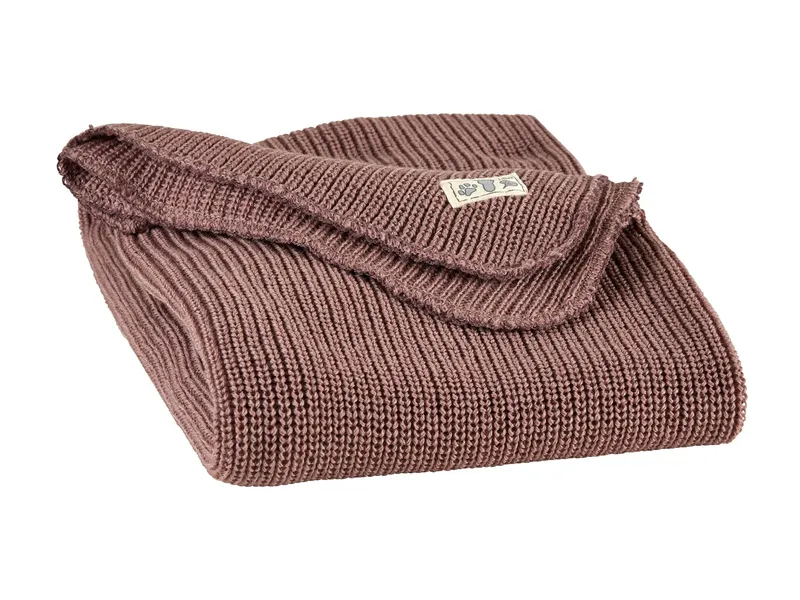 Lilano Lilano Babydecke Bio-Merinowolle mauve Maße 90 x 85 cm, Rosa, – Produktbild 1 von 2