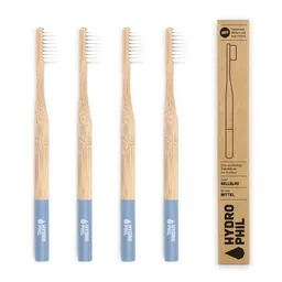 Hydrophil HYDROPHIL Zahnbürste aus Bambus | 4erPack | mittelweich | hellblau – Produktbild 1 von 1