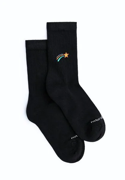 Natural Vibes Natural Vibes Tennissocken Universe | World Socken | Shooting Star Socken | BIO GOTS-zertifiziert | Bunte Socken | Herren Damen Socken, Star, – Produktbild 3 von 3