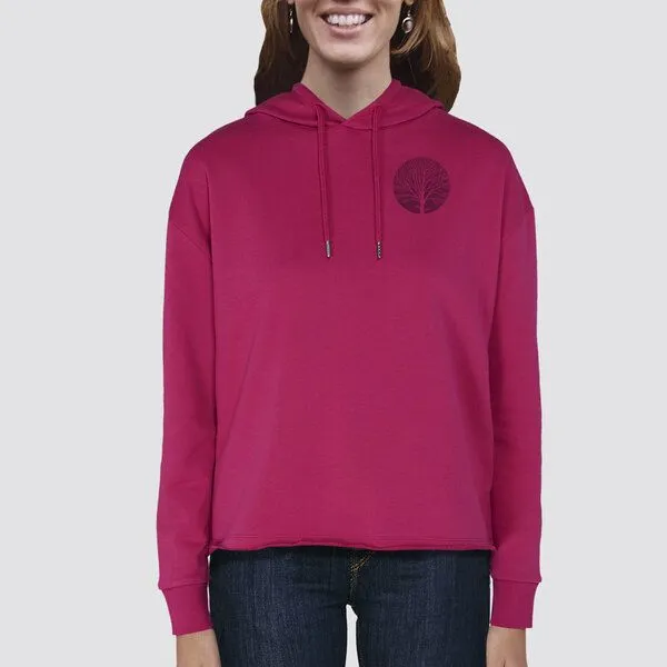 little kiwi little kiwi Damen Hoodie Geäst, Rot - cristal stone, – Produktbild 1 von 3