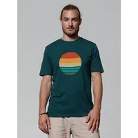 watapparel watapparel T-Shirt Retro Sunset Ocean, Glazed green, – Produktbild 1 von 1
