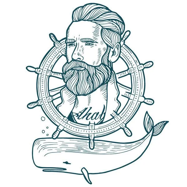 Gary Mash GARY MASH Shirt Captain Ahab aus Biobaumwolle Weiß, Weiß, – Produktbild 4 von 4