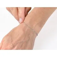 renna deluxe renna deluxe Morse-Code Armband aus Sterling Silber, Rosa, – Produktbild 1 von 1