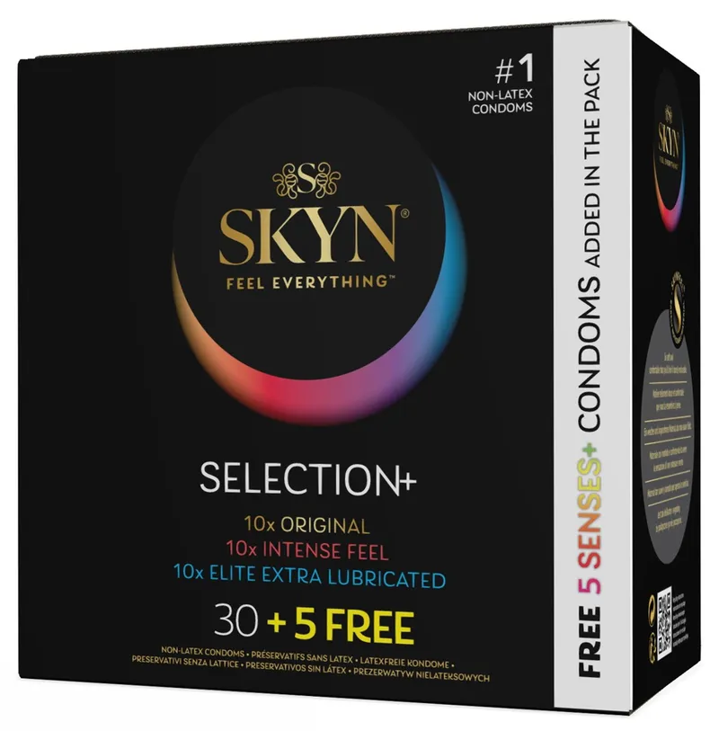 SKYN Kondom-Mix „Selection+ 30+5free“, latexfrei, Transparent, – Produktbild 1 von 4