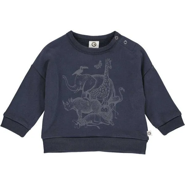 Fred's World by Green Cotton Fred's World by Green Cotton Sweatshirt Zoo, Nachtblau, – Produktbild 1 von 1