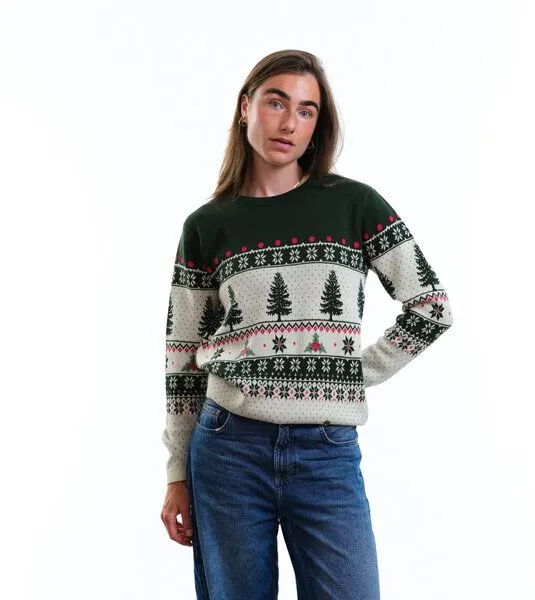 Gary Mash GARY MASH Pullover Lamona aus feinem Jacquardstrick, Holy moly (mehrfarbig), – Produktbild 1 von 4
