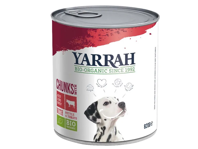 Yarrah YARRAH Bio-Nassfutter in Soße für ausgewachsene Hunde, Rind, 820 g – Produktbild 1 von 1