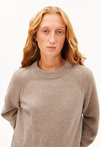 ARMEDANGELS Armedangels Wool Knit Damen Strickpullover aus recycelter Wolle mit Bio-Wolle, Soft nougat, – Produktbild 4 von 5