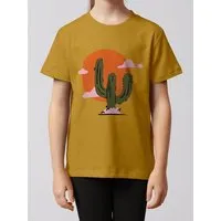 watabout.kids watabout.kids T-Shirt Kinder Kaktus im Sonnenuntergang, Ochre, – Produktbild 1 von 1